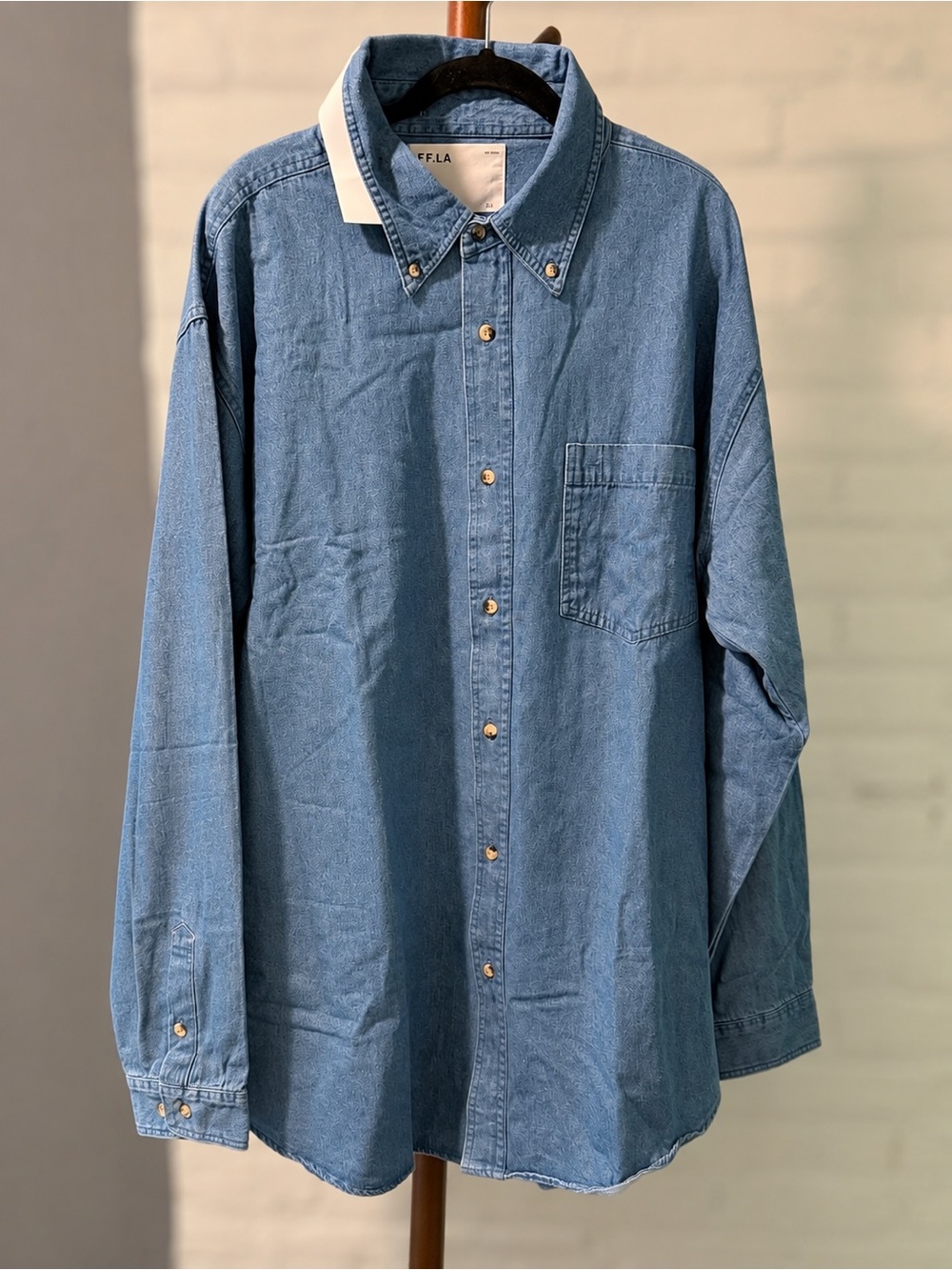FF.LA Five Four Los Angeles Denim Button-Down Shirt – 3XL NWT